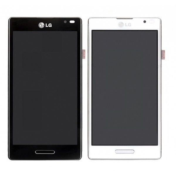 أسود، أبيض 4.7 بوصة LG شاشة LCD للحصول على استبدال شاشة إل جي أوبتيموس L9 P760 LCD التي تعمل باللمس استبدال محول الأرقام