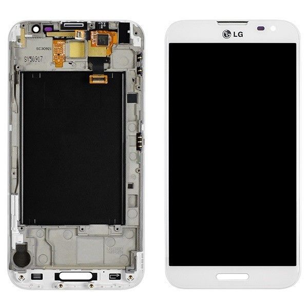 الأبيض والأسود، 5 بوصة LG LCD استبدال الشاشة لشركة إل جي أوبتيموس جي برو E980 الجمعية LCD مع الإطار